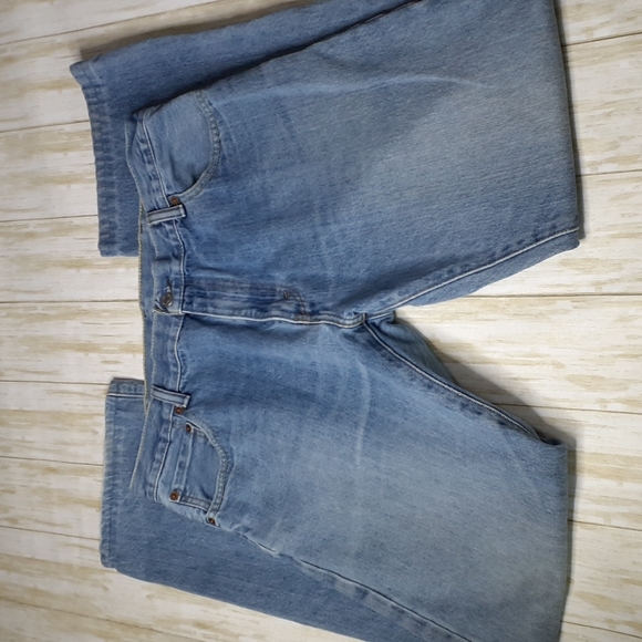 Levi's 517 Medium Blue Bootcut Blue Jeans Size W36 L34 - Picture 2 of 16